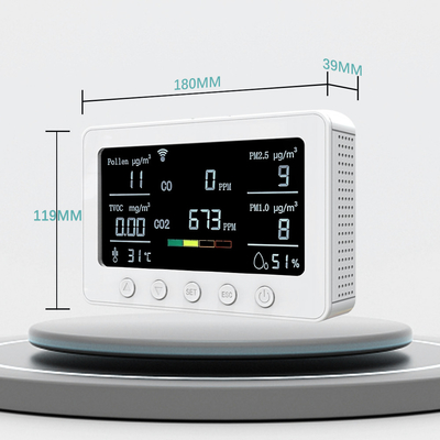 OEM 스마트 공기 질 모니터 Co2 IAQ 모니터링 장비 5V 2A