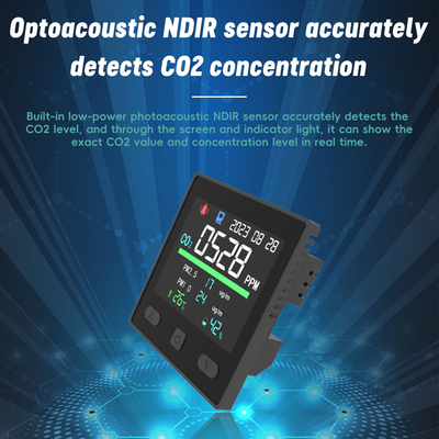 좋은 가격 Tuya 스마트 실내 CO2 미터 Voc 공기 질 모니터 감지 온도계 온라인으로