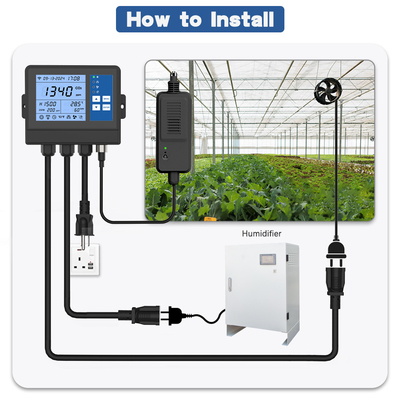 좋은 가격 성장 텐트 온실을위한 디지털 이산화탄소 Co2 Ppm 컨트롤러 모니터 온라인으로
