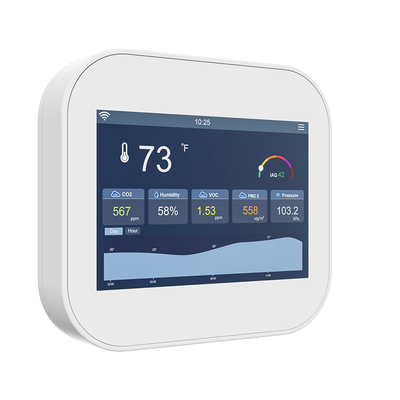 좋은 가격 터치 스크린 스마트 공기 질 감지기 와이파이 BACnet & MQTT와 함께 실내 AQI 모니터 온라인으로