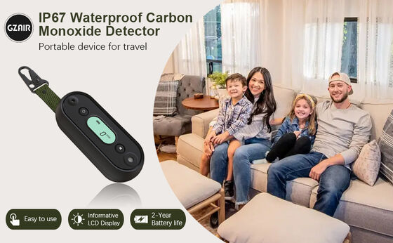 방수 해양 탄소 일산화물 (CO) 탐지 알람 12V DC, 100dB 청각 및 LED 알람 UL 2034 인증