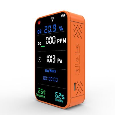 좋은 가격 재충전 가능한 7인1 와이파이 멀티 가스 모니터 전기 화학 센서와 함께 O2 CO 온라인으로