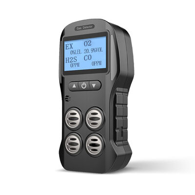 좋은 가격 고정밀 X-4 휴대용 가스 감지기 4-in-1 EX O2 CO H2S 다국어 데이터 로깅 2000mAh 배터리 도매 온라인으로