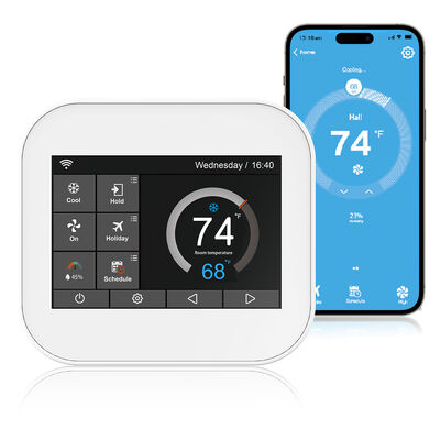 좋은 가격 스마트 터치 스크린 WiFi 바닥 난방 온도 조절기, 가정용 무선 HVAC 온도 컨트롤러 온라인으로
